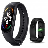 Bratara Fitness Smart MRG MM7, Compatibil Android si iOS, Bluetooth, Negru C1140