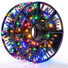 Instalatie Craciun Liniara MRG MV8, Multicolor, 50 Metri, Pentru Exterior C1151