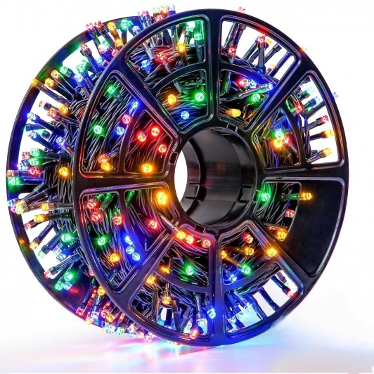 Instalatie Craciun Liniara MRG MV8, Multicolor, 50 Metri, Pentru Exterior C1151