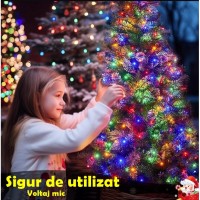 Instalatie Craciun Liniara MRG MV8, Multicolor, 50 Metri, Pentru Exterior C1151