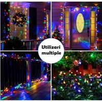 Instalatie Craciun Liniara MRG MV8, Multicolor, 50 Metri, Pentru Exterior C1151