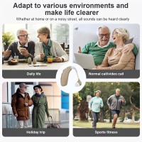 Aparat Auditiv Reincarcabil MRG MZ360, Anulare Zgomot, Volum Reglabil, Bej C1179