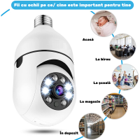 Camera Supraveghere MRG M615 Tip Bec 360, Wi-Fi, Alb, Audio, IR, Slot Card C1184