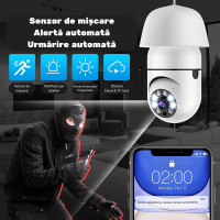 Camera Supraveghere MRG M615 Tip Bec 360, Wi-Fi, Alb, Audio, IR, Slot Card C1184