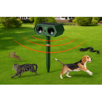 Aparat Anti Daunatori Ultrasonic Solar Animale MRG M1190, Senzor, Exterior C1190