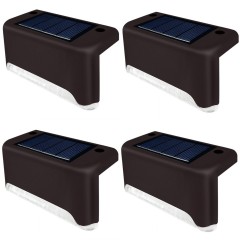 Set 4x Lampa Solara MRG M1106, Pentru Scara, Gard, 3800k, Lumina Calda C1195