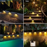 Set 4x Lampa Solara MRG M1106, Pentru Scara, Gard, 3800k, Lumina Calda C1195