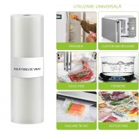 Rola Pungi de Vidat Gofrate MRG MJM, 30 x 300 cm, Pentru Aparat de Vidat C1214