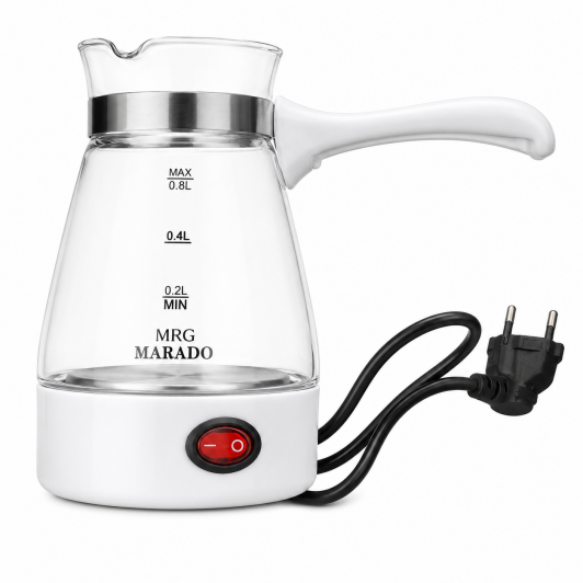 Fierbator Apa MRG MMA1634, Sticla 0.8L, 600W, Protectie Supraincalzire C1225 Fierbator Apa MRG MMA1634, Sticla 0.8L, 600W, Protectie Supraincalzire C1225