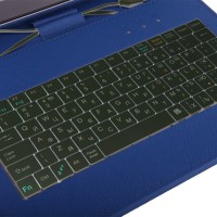 Husa tableta model X cu tastatura MRG, MicroUSB, 10 inch, Albastru C404
