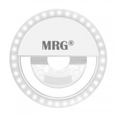 Lanterna Inel Selfie MRG, Reincarcabil, Pentru telefon, Alb C429