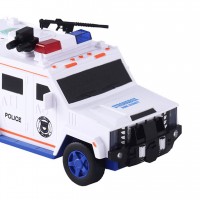 Pusculita Electronica MRG M-6688-19, masina de politie, cu PIN, Alb C529