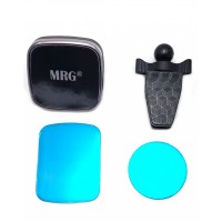 Suport telefon MRG M-BY-03, Pentru grila auto, Magnetic, Negru C498