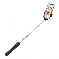 Selfie Stick MRG MR1, Pentru telefon, Trepied, 360 grade, Negru C637