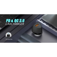 Incarcator Auto VEGER CC50, 38W, USB Type-C, Negru C724