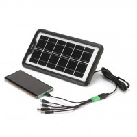 Panou Solar Portabil MRG MGD10X, 3W, Iesire USB, Negru C733
