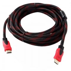 Cablu Hdmi MRG M749, Digital, 5m, Negru cu Rosu C750