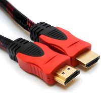 Cablu Hdmi MRG M749, Digital, 5m, Negru cu Rosu C750