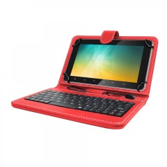 Husa Tableta Tastatura MRG L-405, 10 Inch, TypeC, Rosu C797