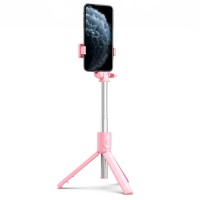 Selfie Stick MRG MR1, Pentru telefon, Tripod , 360 grade, Roz C847