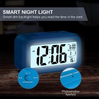 Ceas cu Termometru MRG M899, LCD , Lumina Noapte, Albastru C902