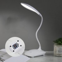 Lampa LED Flexibila de Birou MRG MXC018, USB, Touch, Alb Rece, 18 Led, Alba C973