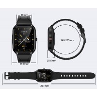 Ceas Smartwatch MRG MLC204, Bluetooth, Apeluri, Sms, Social Media, Silicon Negru C968