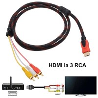 Cablu HDMI la 3 RCA MRG M1001, 1080p , Cablu Video 140 cm, Fara Convertor C1001