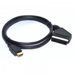 Cablu HDMI la la la SCART MRG M1043, Cablu Video 150 cm Euroscart , Negru C1043