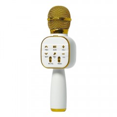 Microfon Wireless Karaoke MRG MDS813, Reincarcabil, Boxa, Gold C1047