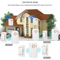 Sonerie Fara Fir/ Wireless MRG MJK04, cu Baterii, 1 Receptoar, Pentru Usa C1061