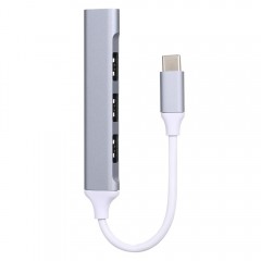 Adaptor Hub USB Type-C MRG MGL232, 4x USB, USB 3.0, Multiport 4 in 1 C1103