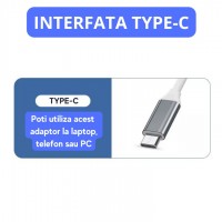 Adaptor Hub USB Type-C MRG MGL232, 4x USB, USB 3.0, Multiport 4 in 1 C1103