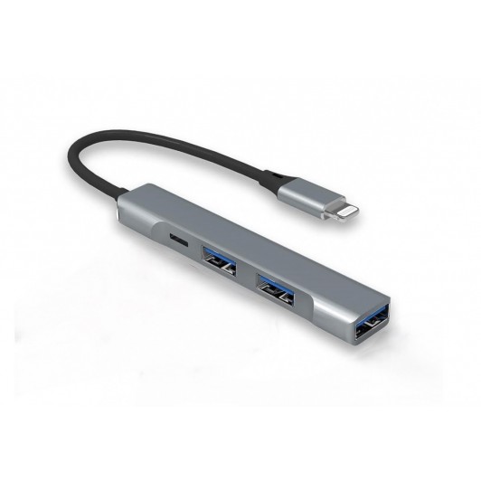 Adaptor Hub USB Lightning MRG MGL231, 3x USB, USB 3.0, Multiport 4 in 1 C1109