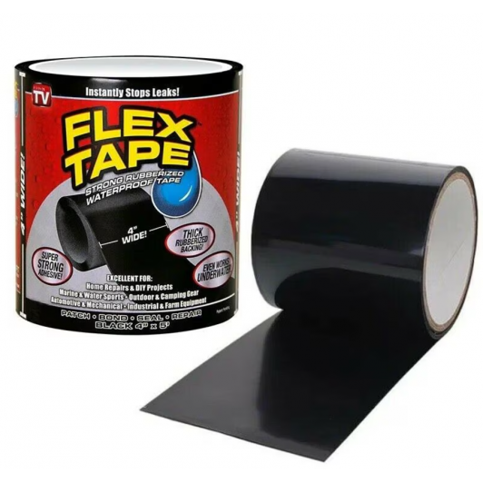 Banda adeziva MRG M-519, Flex Tape, 1.5 m, Negru C519