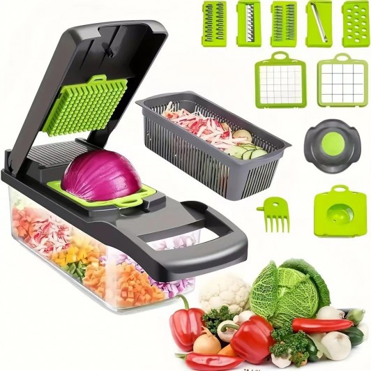 Feliator Multifunctional 14in1 MRG M992, Tocator cu Recipient Legume C992