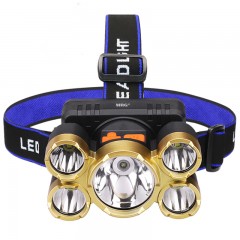 Lanterna Cap MRG MKJ6875, Reincarcabila, 5 Leduri, Usb, Negru C677 test3