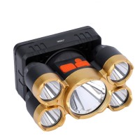 Lanterna Cap MRG MKJ6875, Reincarcabila, 5 Leduri, Usb, Negru C677 test3