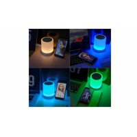 Boxa-Lampa portabila bluetooth cu functie tactila de schimbare a culorii