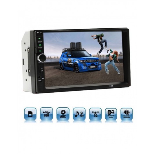 Player Auto MP5 Cu Display Touchscreen 7 Inch, Functie Bluetooth, Slot USB Si MicroSD 7010B