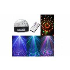 Globul Disco cu MP3 Player si Bluetooth, boxe incorporate, jocuri de lumini in ritmul muzicii