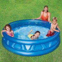 Piscina, dimensiuni 1.68m x 38cm pentru copii, albastra, rotunda