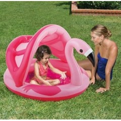 Piscina gonflabila pentru copii cu acoperis, Flamingo, roz Piscina gonflabila pentru copii cu acoperis, Flamingo, roz