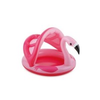 Piscina gonflabila pentru copii cu acoperis, Flamingo, roz Piscina gonflabila pentru copii cu acoperis, Flamingo, roz
