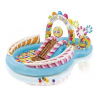 Piscina gonflabila pentru copii cu tobogan - Sweet Candy Center