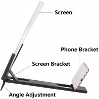 Ecran lupa - Amplificator de imagine cu efect 3D pentru telefoane mobile