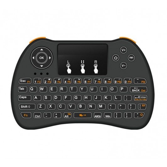 Mini tastatura Wireless portabila, mouse integrat si acumulator