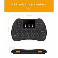 Mini tastatura Wireless portabila, mouse integrat si acumulator