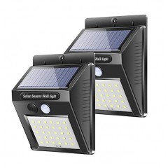 Set 2 Lampi Solare, portabile, cu senzor, 30 LED