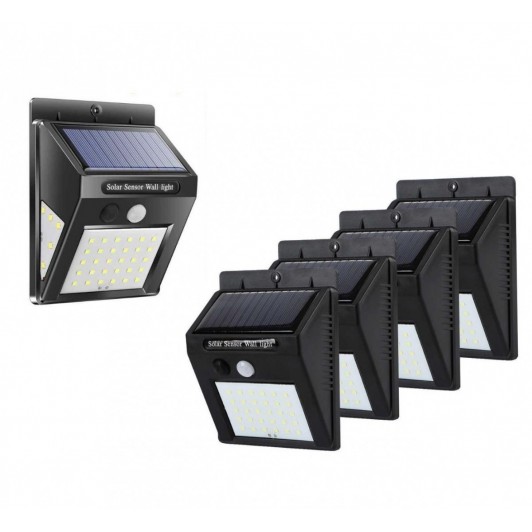 Set 5 Lampi Solare, portabile, cu senzor, 30 LED